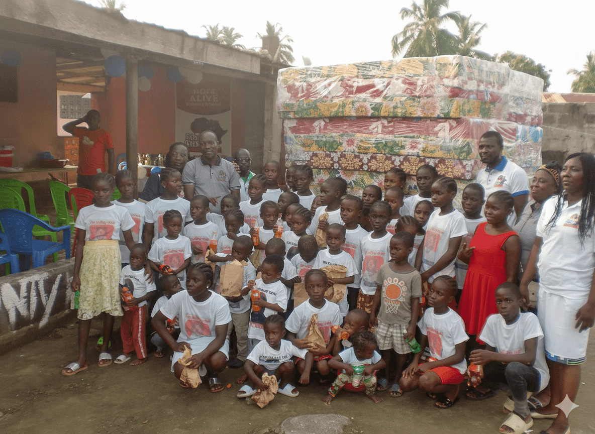 Visiting an orphanage 1